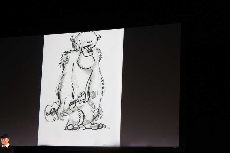 Illustration for article titled Monsters University Concept Art! Behold Sulley's freshman 15 and Mike's retainer